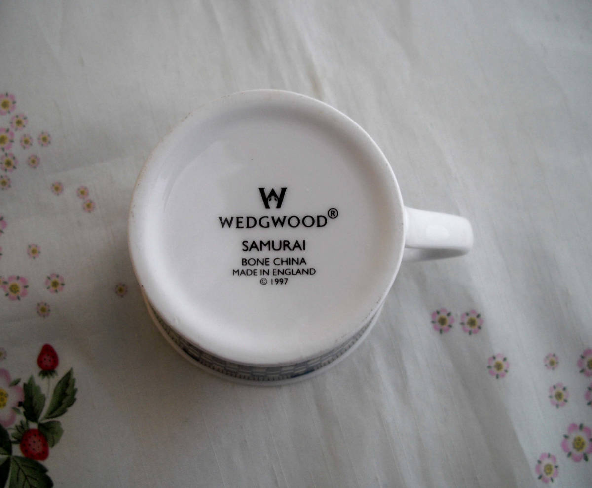  Wedgwood * Samurai маленькая чашка & блюдце 2 покупатель не использовался 