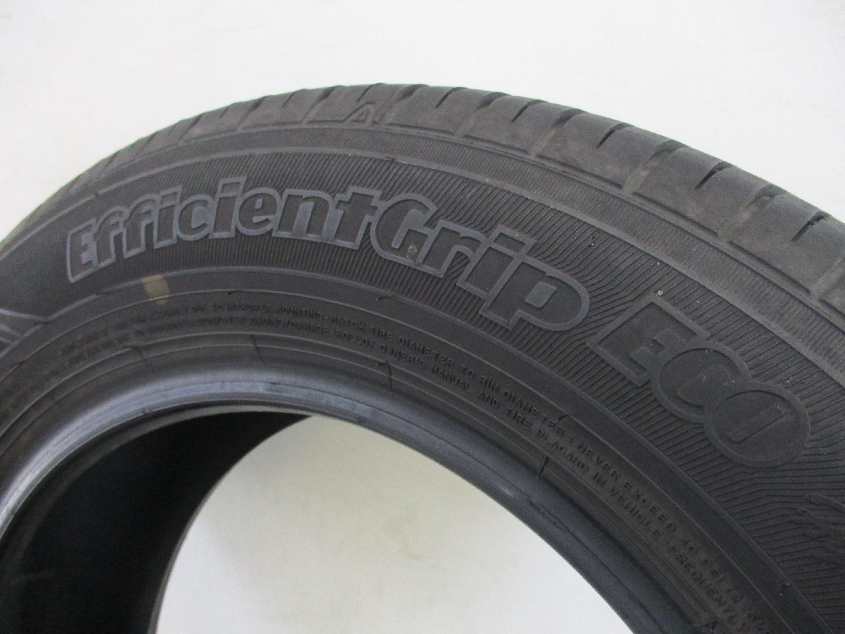 ■中古タイヤ■　165/70R14 81S GOODYEAR Efficient Grip ECO EG01 スペイド マーチ ソリオ等 夏用 オンロード 激安 送料無料 A472_Efficient Grip ECO EG01