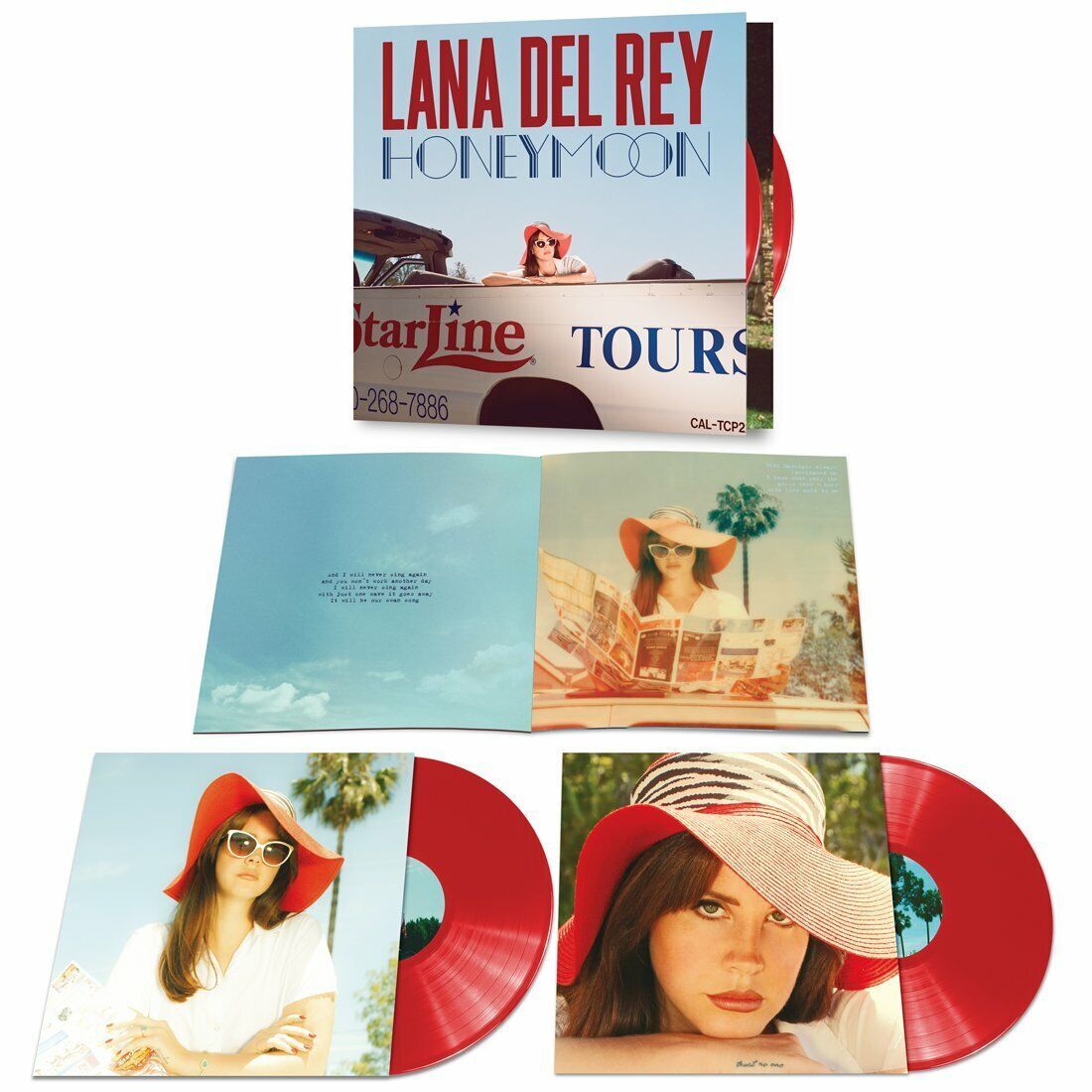Lana Del Rey Honeymoon (2-LP) 180g レッド / Translucent Vinyl w/ 16-page booklet 海外 即決
