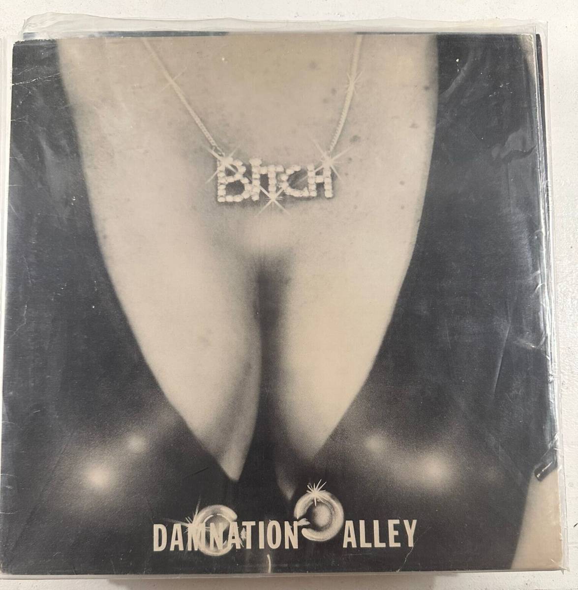 Bitch / DAMNATION ALLEY - SIGNED COVER - レア VINYL LP BLACK - VG+ - 17 海外 即決