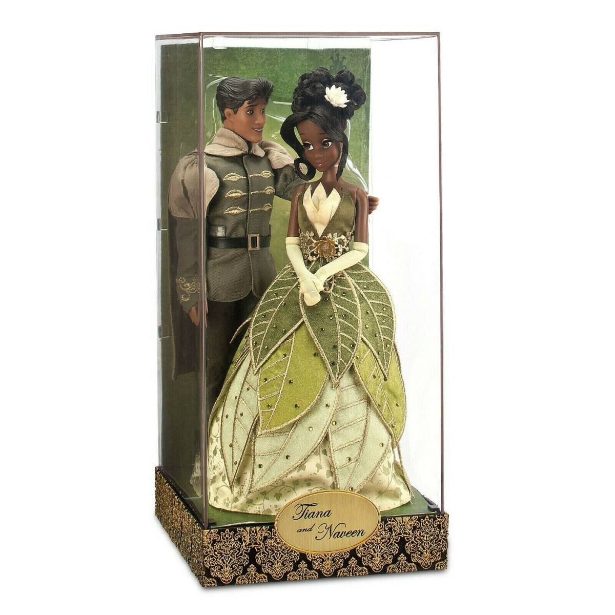 Disney Store Display Tiana and Naveen Fairytale Designer Collection Doll Set NEW 海外 即決