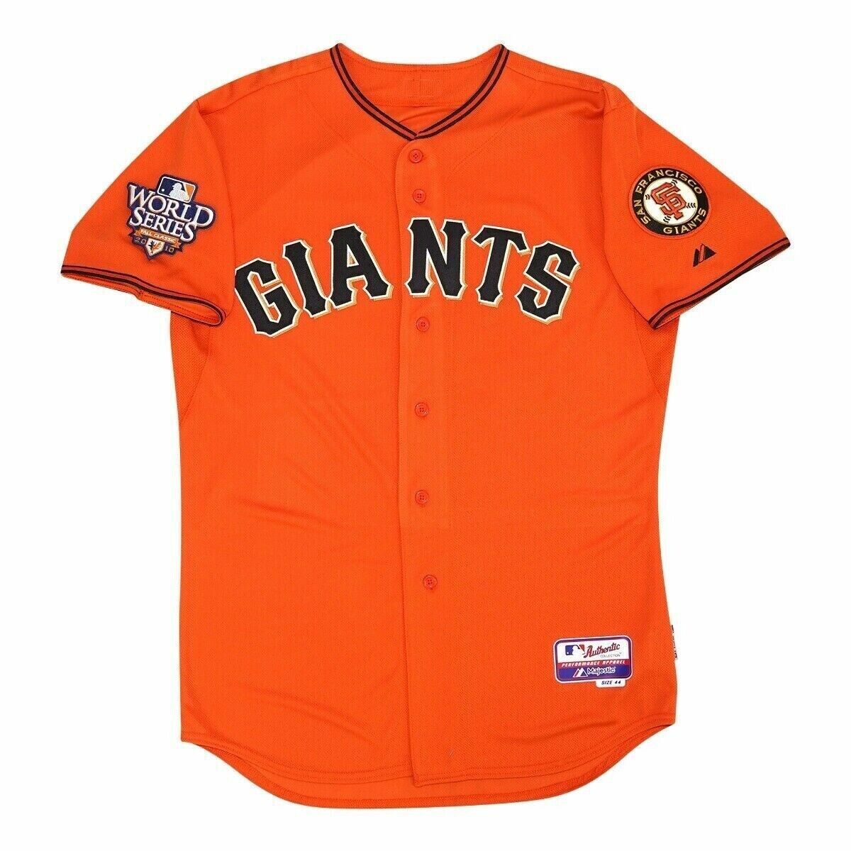 AUTHENTIC MAJESTIC 56 3XL BUSTER POSEY SAN FRANCISCO GIANTS '10 COOL BASE Jersey 海外 即決 - 2