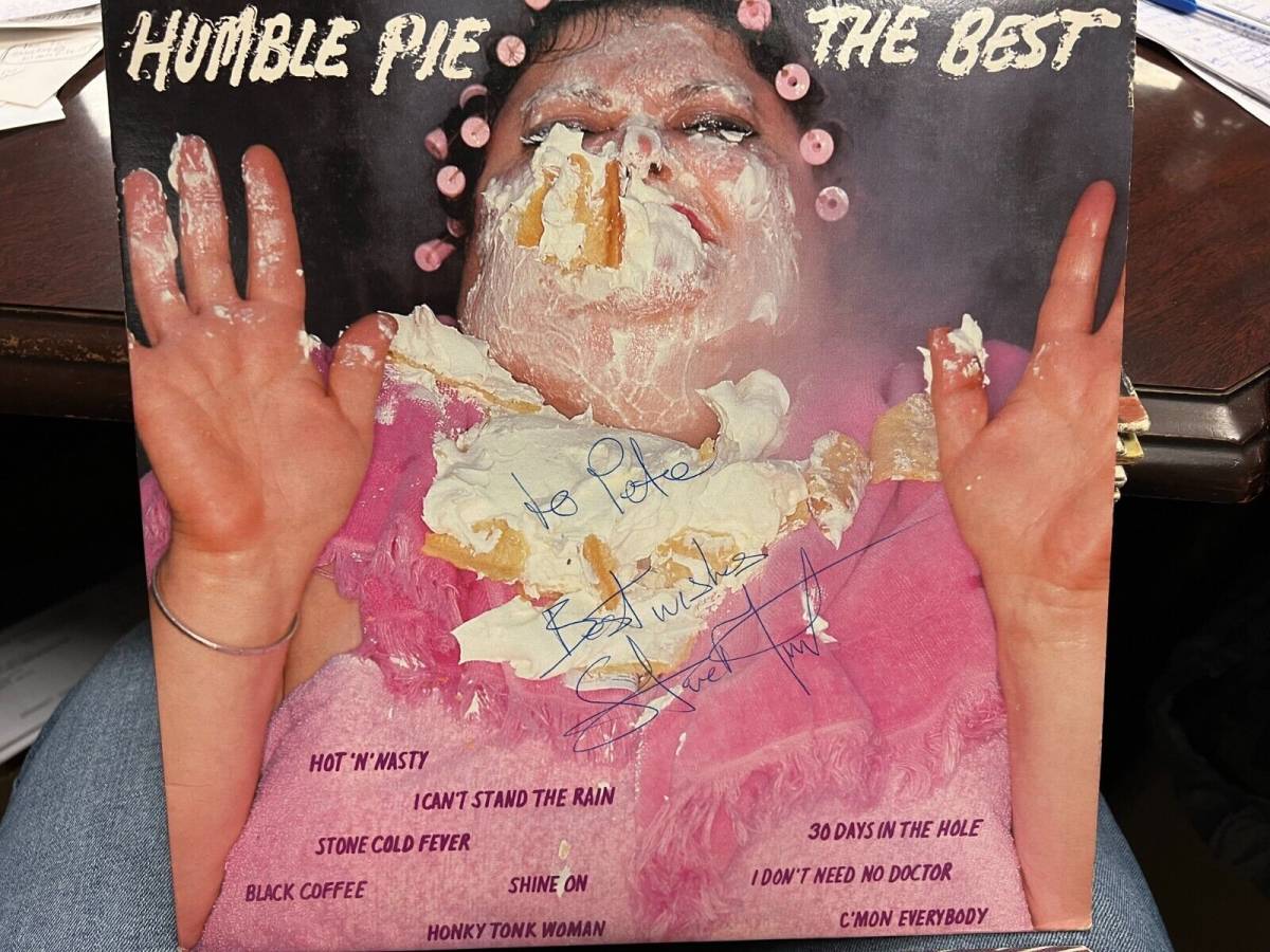 HUMBLE PIE The Best LP A&M SP-3208 SIGNED BY STEVE MARRIOTT 海外 即決