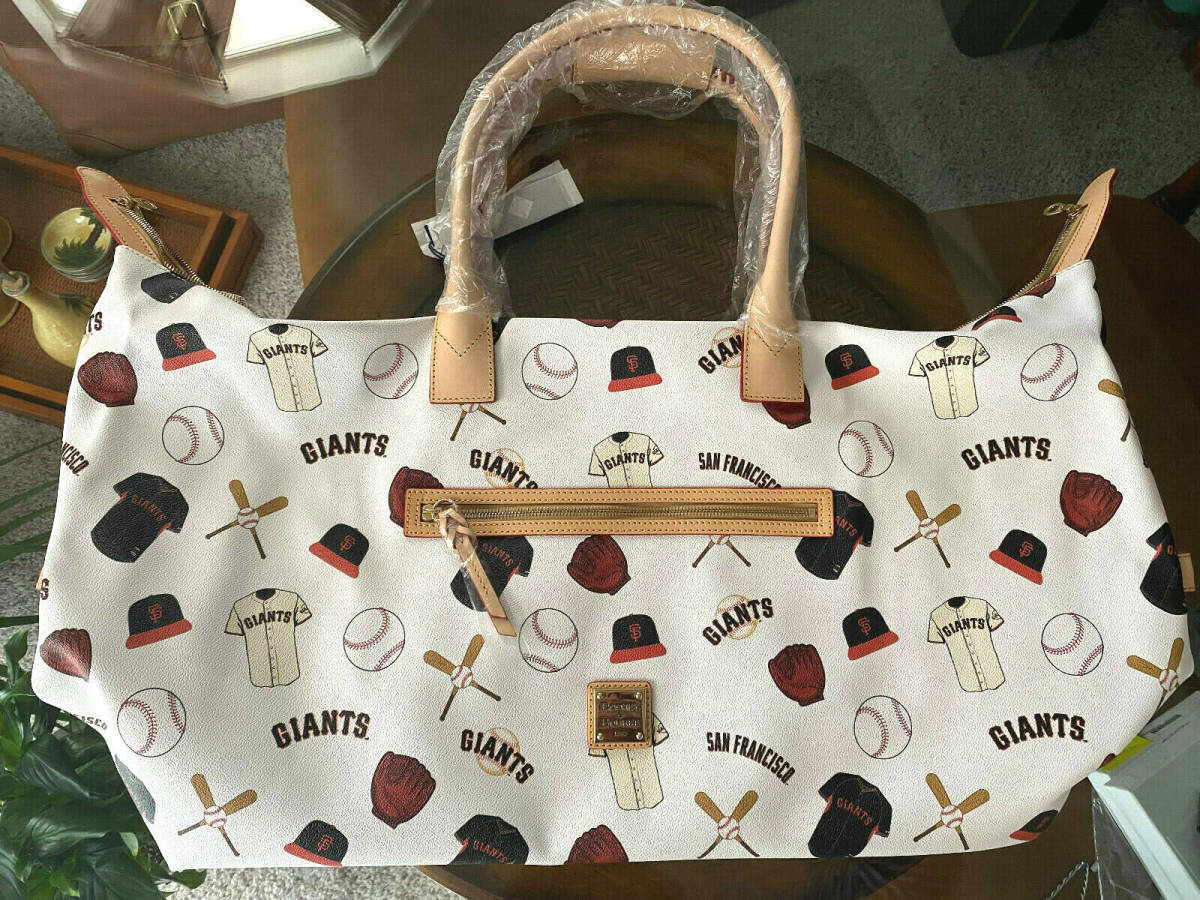Dooney & Bourke San Francisco Giants Baseball MLB XL Duffle Travel Bag NWT 海外 即決 - 0