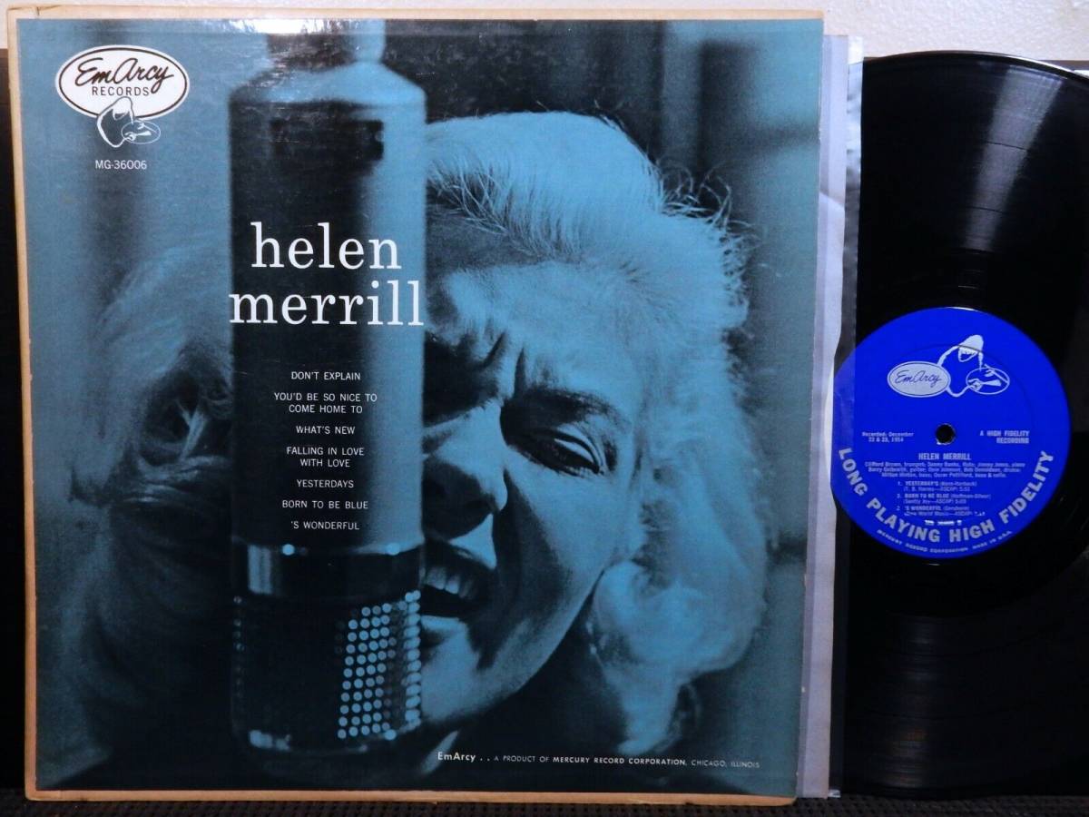 HELEN MERRILL LP EMARCY MG 36006 MONO DG 1955 ジャズ QUINCY JONES CLIFFORD BROWN 海外 即決