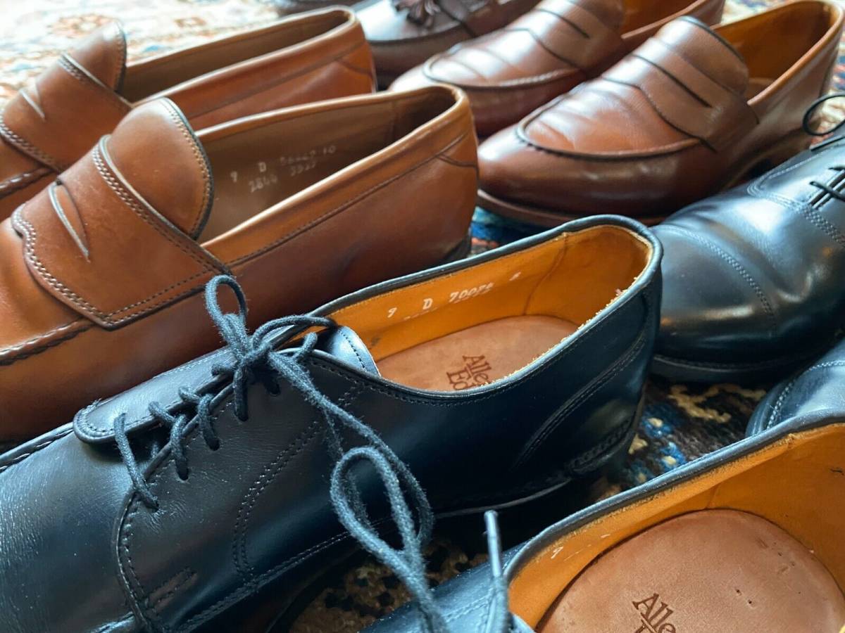 LOT of Allen Edmonds Shoes. Size 9D. Six Pairs. Instant Business Wardrobe 海外 即決