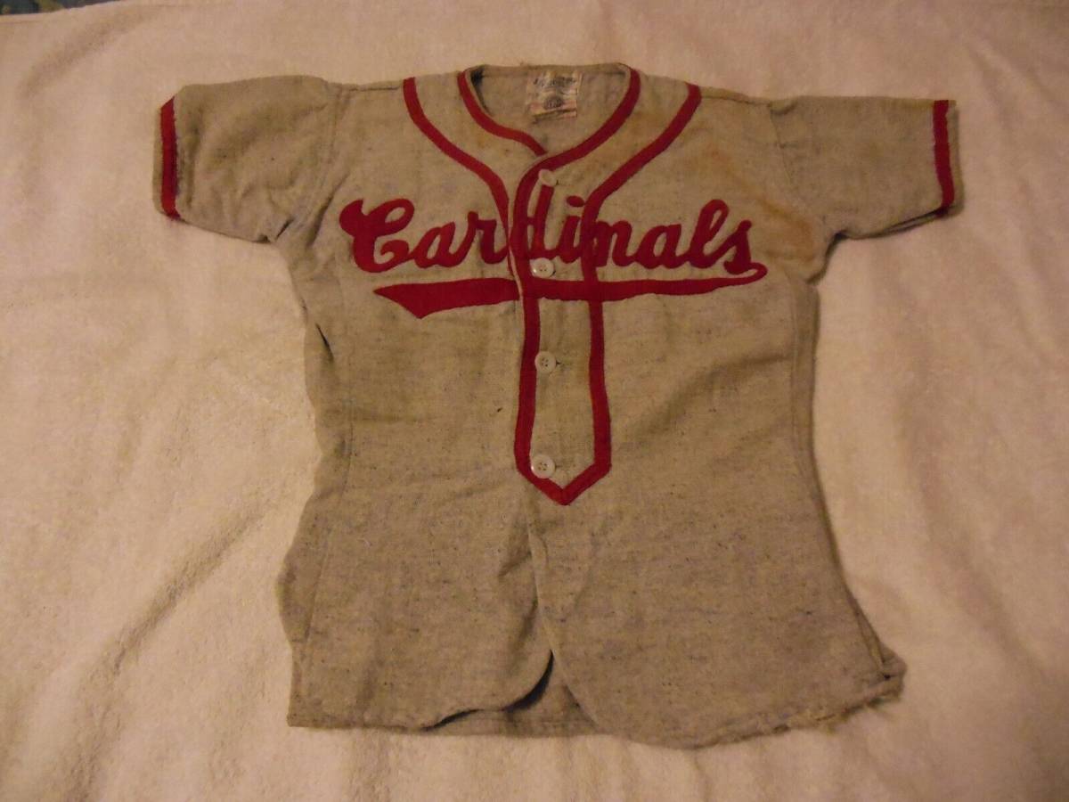 Vintage Child's Little League St. Louis Cardinals Flannel Baseball Jersey #16 海外 即決