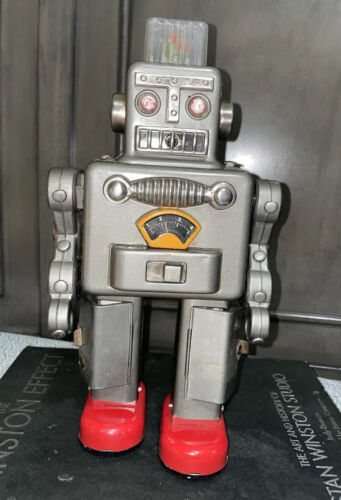 1950's Linemar Smoking Spaceman Robot ?? Tin Toy Japan (yonezawa) ? 海外 即決