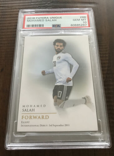 2018 Mohamed Salah Futera Unique Egypt #88 PSA 10 Card Pop 1 None Higher!!! 海外 即決