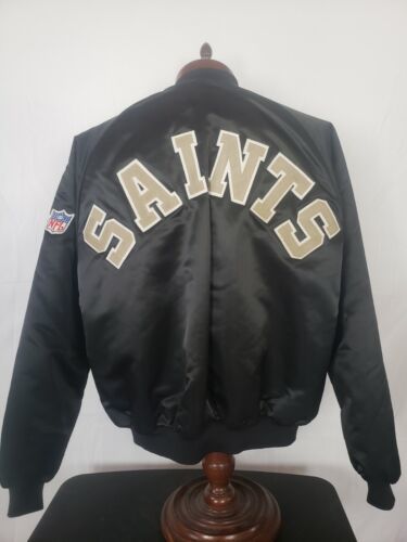 ??Vintage Chalk Line XL New Orleans Saints Starter Style Spellout Jacket EUC! 海外 即決