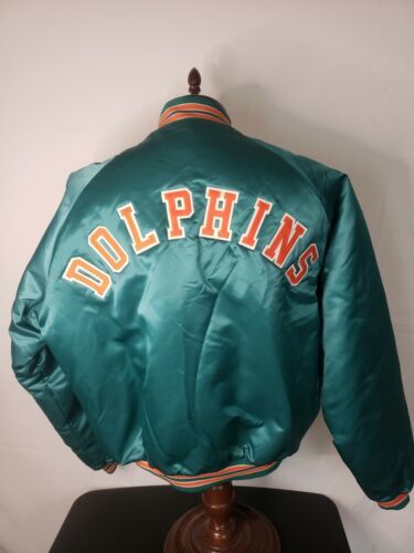 ??Vintage Chalk Line XXL Miami Dolphins Starter Style Spellout Rare Jacket EUC 海外 即決