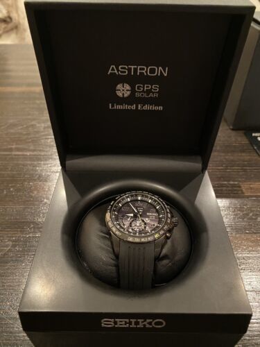 Seiko Astron Men's Black Watch - SBXB143 The Novak Djokovic Limited Edition 海外 即決