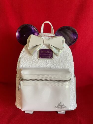 Disney Minnie Mouse Space Mountain Loungefly Backpack 100% Authentic Rare BNWT! 海外 即決