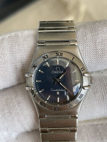 Ladies Omega Constellation 6552/864 Stainless Steel 25mm Blue Face Wristwatch 海外 即決 - 7