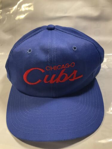Chicago Cubs Sports Specialties Script MLB Hat Cap Snapback Vintage Single Line 海外 即決