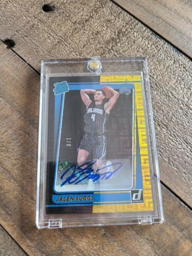 2021-22 Donruss Choice Jalen Suggs Rated Rookie Card auto black gold /8 海外 即決