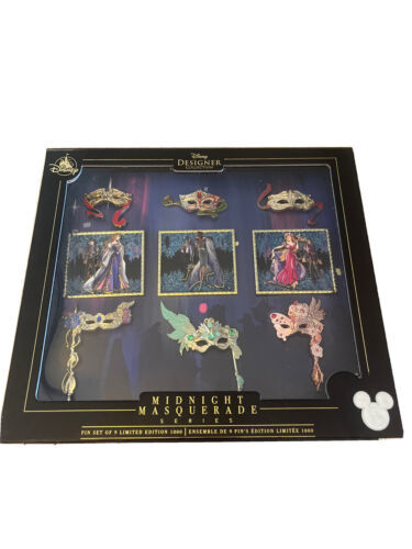 Disney Designer Midnight Masquerade Series Pin Set LE 1000 Enchnated Tiana 海外 即決