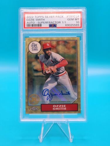2022 Topps Silver Pack Ozzie Smith Superfractor Auto 1/1 PSA 10 !!!!! 海外 即決