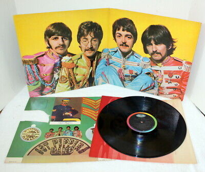 ビートルズ Sgt. Peppers Lonely Hearts Club Band ~ 1967インチ UK Capitol MAS- 2653 ~ VG 海外 即決