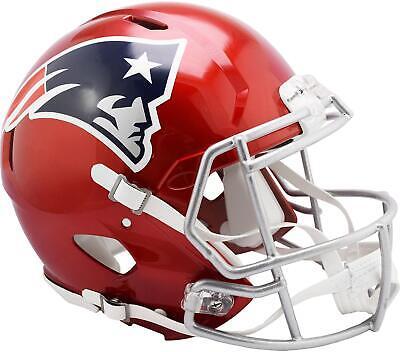 New England Patriots Unsigned FLASH Alternate Revolution Auth. Football Helmet 海外 即決