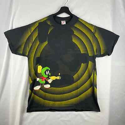 Vintage 90s Marvin the Martian AOP t shirt XL 海外 即決