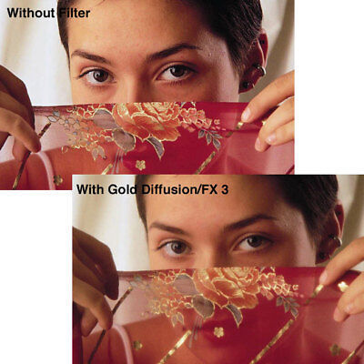 New Tiffen 4x5.65" Gold Diffusion FX 1/2 Filter MFR #4565GDFX12 海外 即決