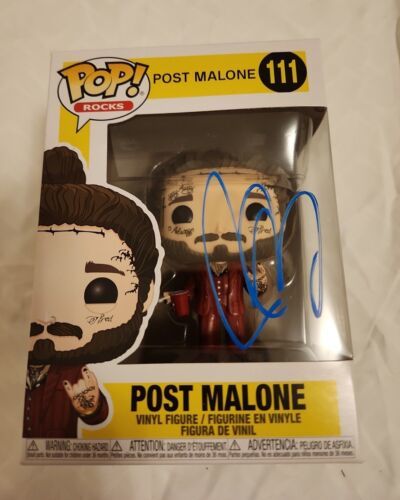 Post Malone signed Funko Pop Post Malone #111 w/COA 海外 即決 - 0