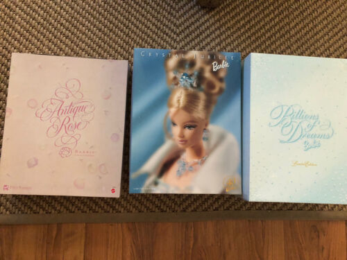 Limited edition Barbie doll lot Antique Rose,Crystal Jubilee,Billions of dreams 海外 即決