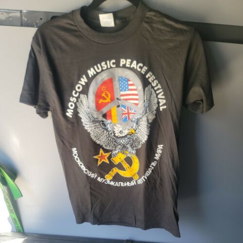 Moscow Music Peace Festival 1989 Tour Shirt-S-Vintage 海外 即決