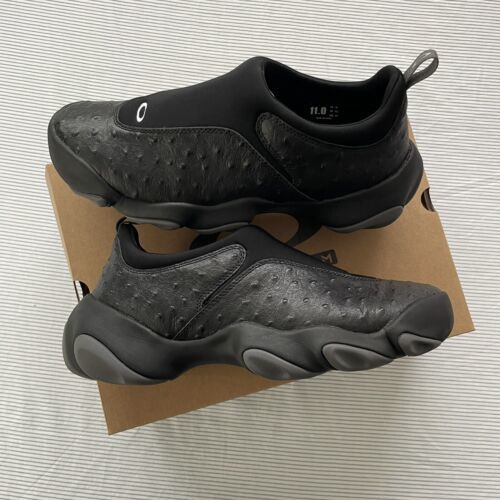 New Oakley Size 10.5 Factory Team Flesh Braindead Shoes Black Ostrich 44.5 EU 海外 即決
