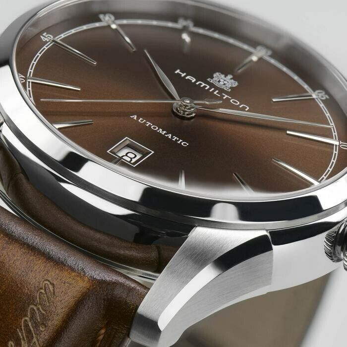 BRAND NEW* HAMILTON Men's Spirit Of Liberty Auto Brown Dial Watch ...