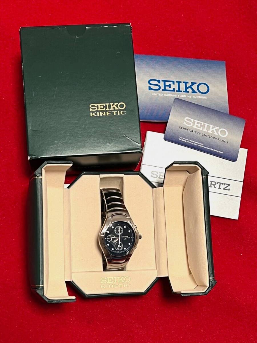 Seiko 7T62-0AN0 Watch with Box and Manual Stainless Chrono Unworn  海外(海外商品購入代行)｜売買されたオークション情報、yahooの商品情報をアーカイブ公開 - オークファン（）
