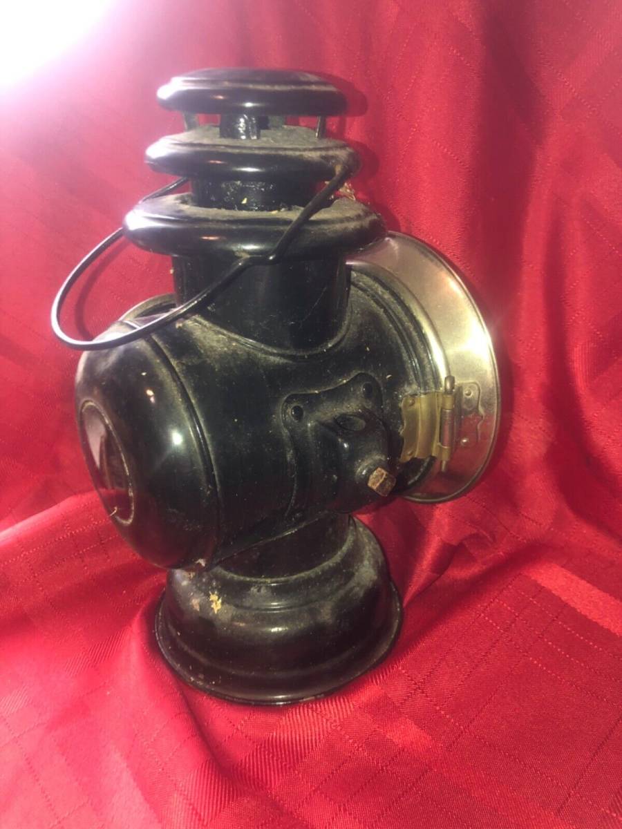 最安値挑戦 Vintage Bullseye Lantern Blue Green Red Lens automobile ...