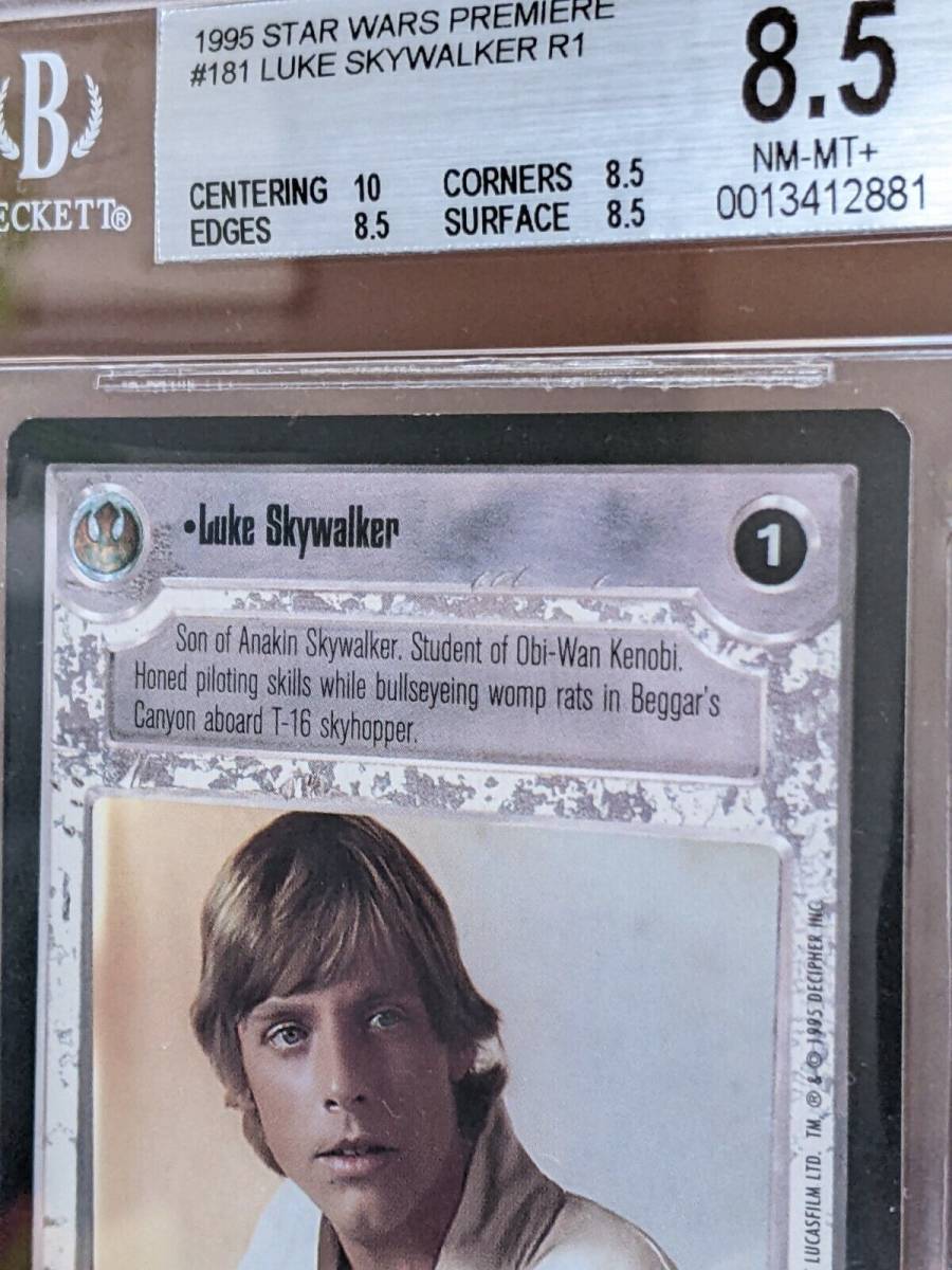 BGS 8.5 Luke Skywalker BB (Premiere Limited) ? CENTERING 10 ? Star Wars CCG 海外 即決
