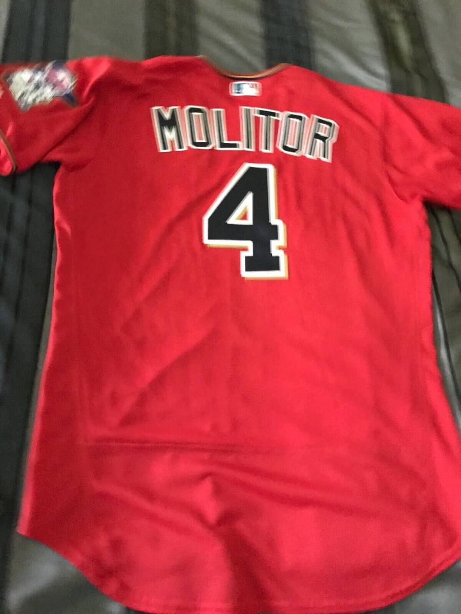2016 Paul Molitor Minnesota Twins Pro Cut Majestic Flex Base Red Jersey Size 46 海外 即決