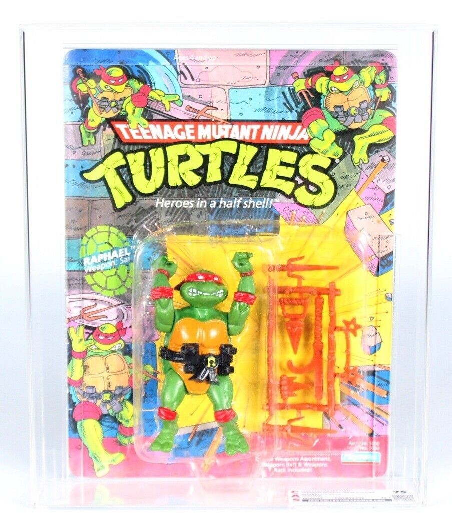 1988 Playmates Teenage Mutant Ninja Turtles Carded Action Figure - Raphael 海外 即決