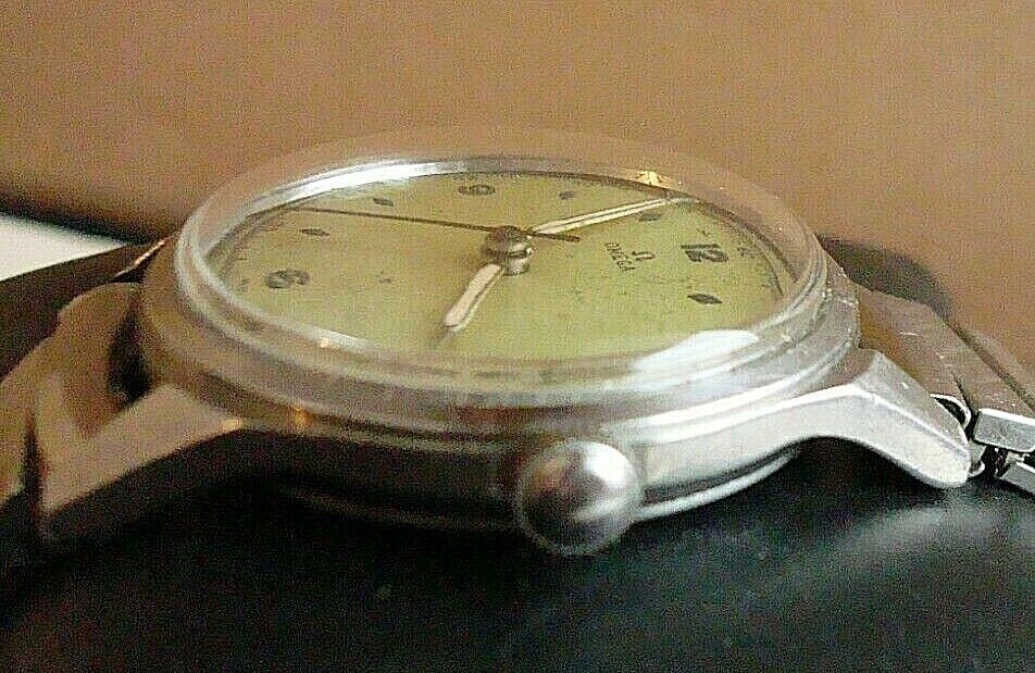 OMEGA 2634-1. 3Hands Military Dial, Cal.371, Manual Winding Vintage Watch 1940's 海外 即決 - 2