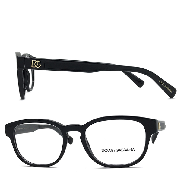 DOLCE&GABBANA メガネフレーム ブランド ドルチェ&ガッバーナ ブラック 眼鏡 0DG-3340-501_画像2