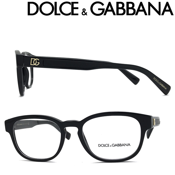 DOLCE&GABBANA メガネフレーム ブランド ドルチェ&ガッバーナ ブラック 眼鏡 0DG-3340-501_画像1