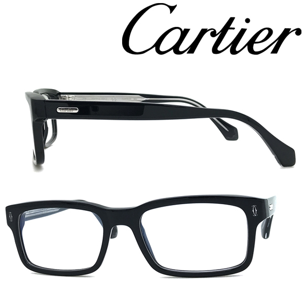 Cartier カルティエ メガネフレーム ブランド ブラック 眼鏡 CT-0291O ...