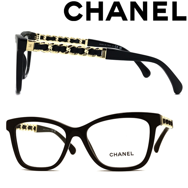 CHANEL メガネフレーム ブランド シャネル ブラック 眼鏡 0CH-3429Q-C622