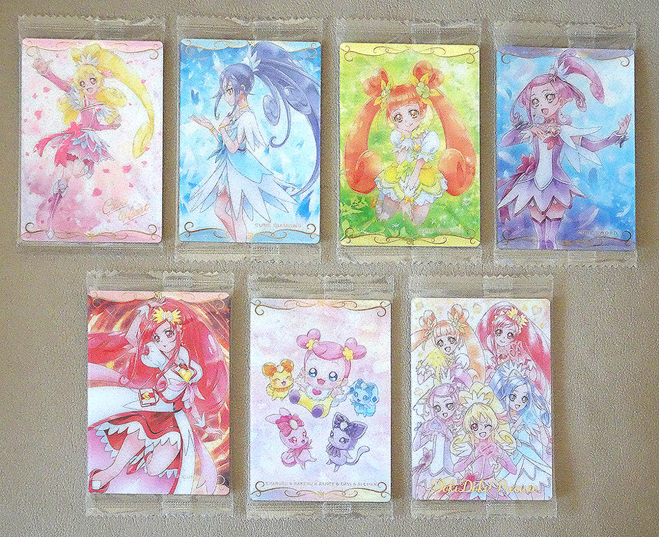 ★ドキドキ！プリキュア カードウエハース6★7種コンプのセット未開封★キュアハート キュアダイヤモンド キュアロゼッタ ソード エース★_画像1