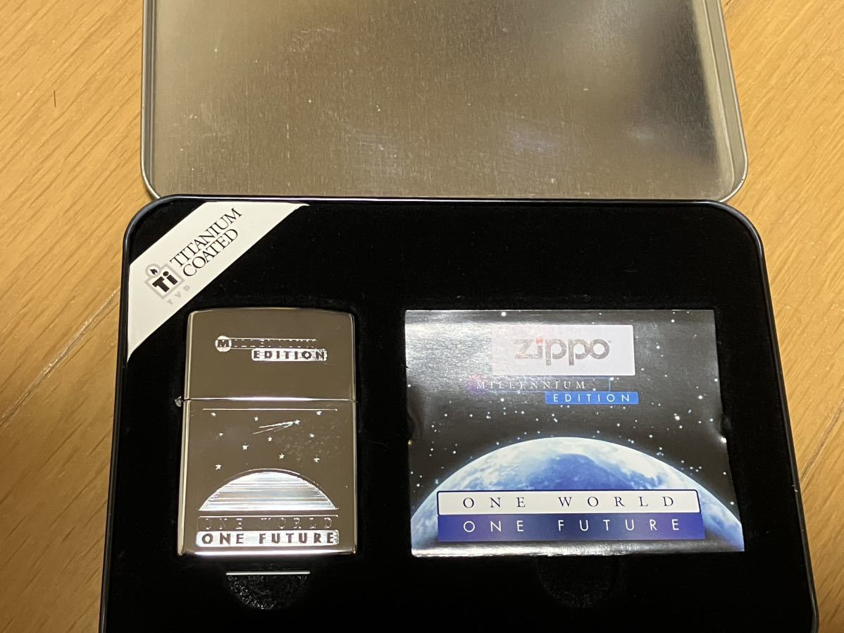 ノークレー ZIPPO ジッポONE WORLD ONE FUTURE未使用品チタン製