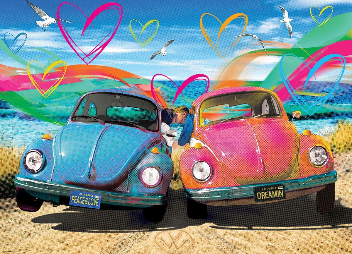 EUR 6000-5525 1000ピース ジグソーパズル 米国発売 ザ・ビートル BEETLE LOVE_画像2