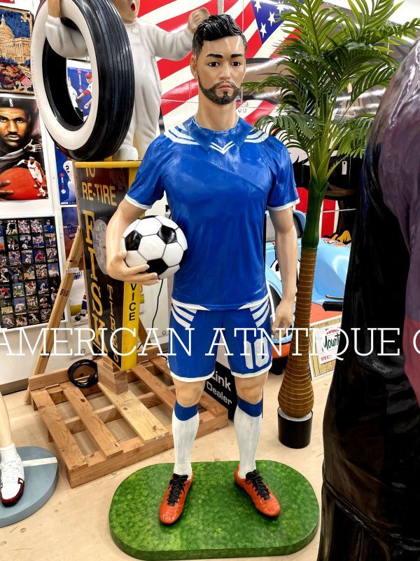 G*W special SALE!!.., compilation customer . soccer player height 192cm life-size figure Gifu from quick shipping 