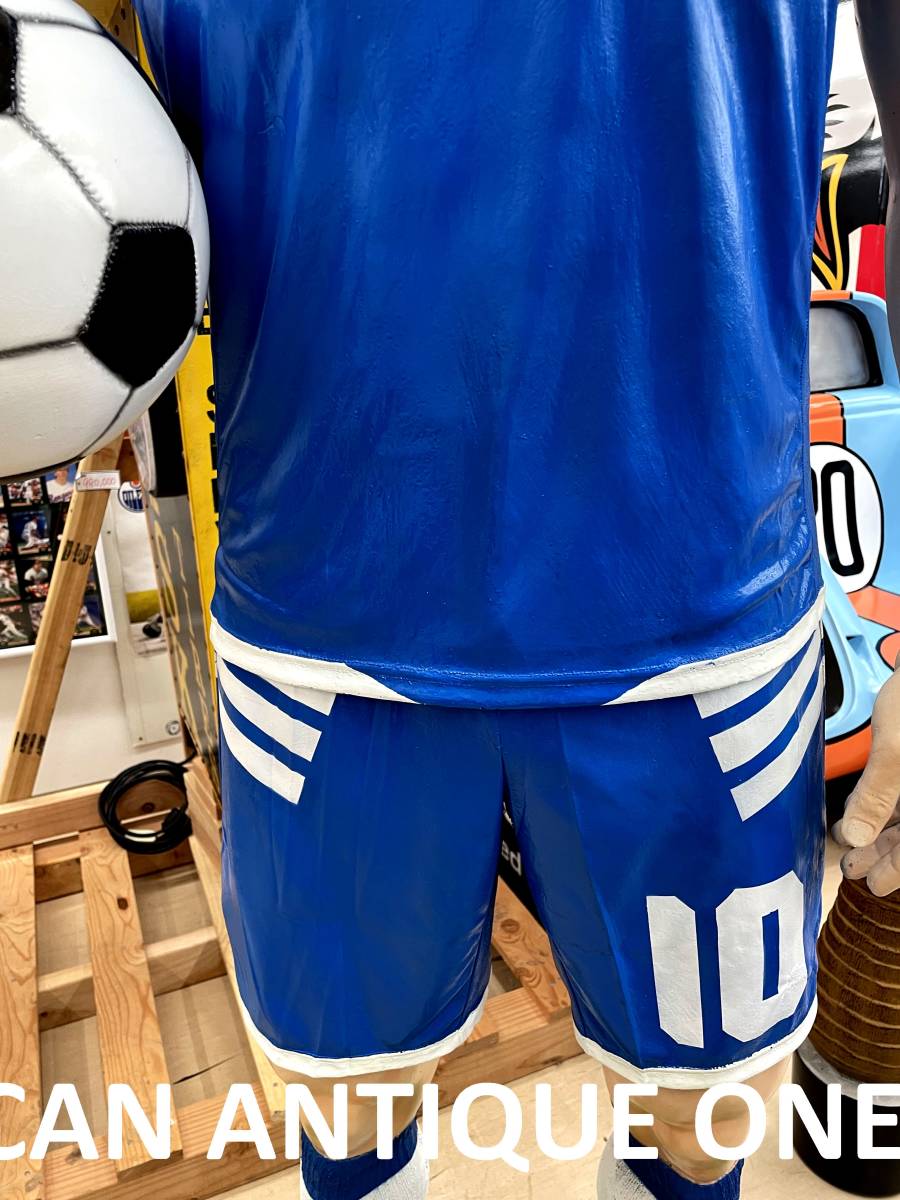 G・W特別SALE!! 宣伝、集客に　サッカー選手　身長192cm　等身大フィギュア　岐阜から迅速発送