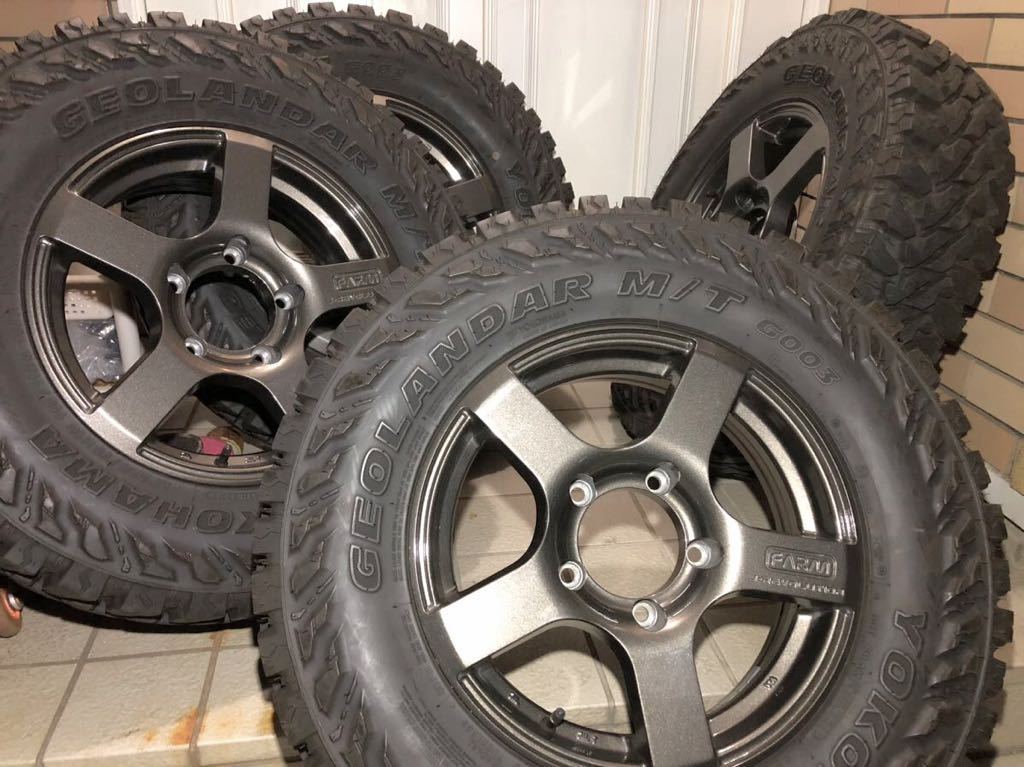 春早割 ★綺麗★ジムニー★LT225/75R16★2019年製バリ山★早い者勝ち★FARM/motor/ジオランダー/MT/TE/PCD139.7-5H/クロカン/ブロンズ/程度良好★ ラジアルタイヤ
