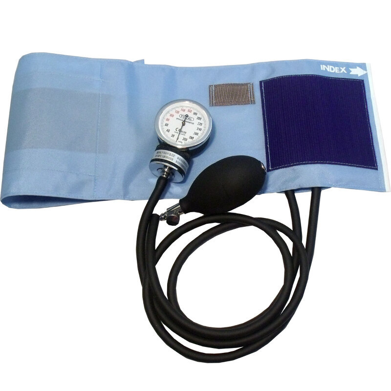在庫セール まとめ得 ＦＯＣＡＬ アネロイド血圧計 ＦＣ-１００Ｖ ナイロンカフ スカイブルー ｘ [2組](k-4516638002348  ビューティー、ヘルスケア