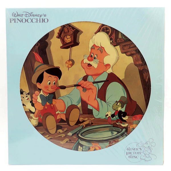  Disney Pinocchio Picture LP record 1980 year USA record 