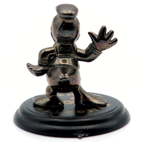  Disney Дональд metal фигурка коллекция 2000 темно-серебристый Gacha Gacha Eugene фирма 1999 год 